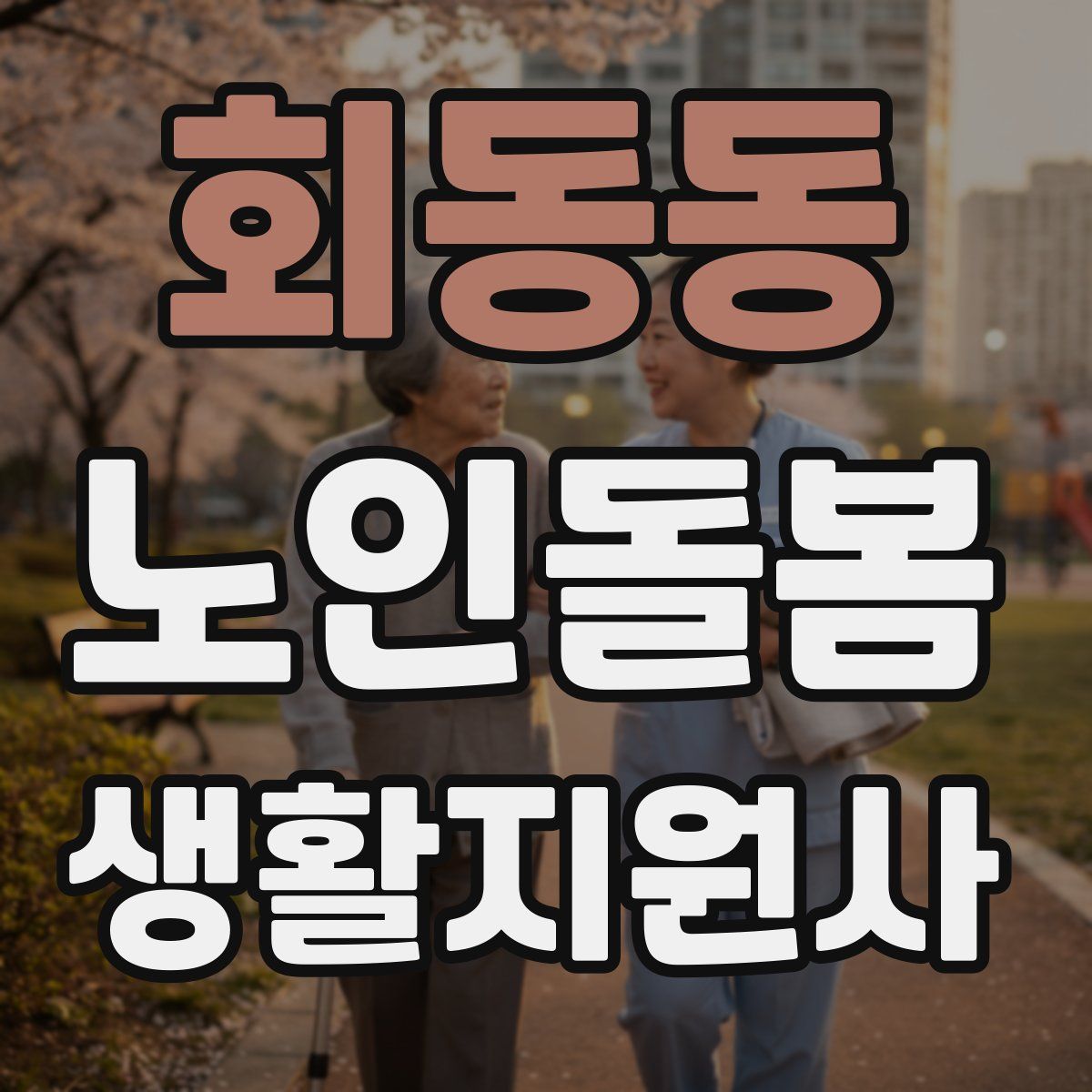 회동동 노인돌봄생활지원사 자격증
