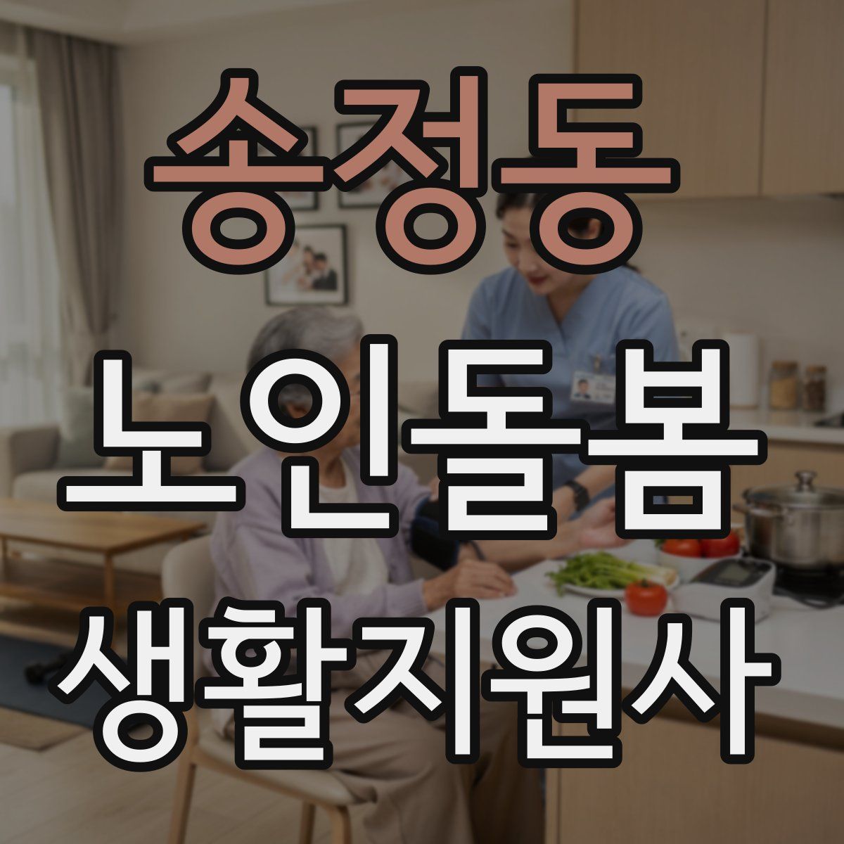 송정동 노인돌봄생활지원사 자격증