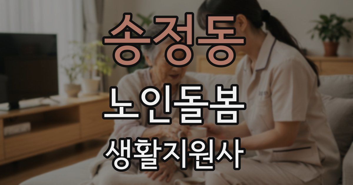 송정동 노인돌봄생활지원사 자격증