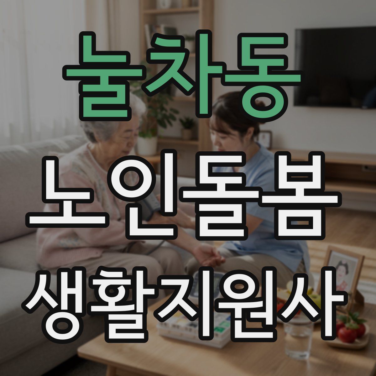 눌차동 노인돌봄생활지원사 자격증