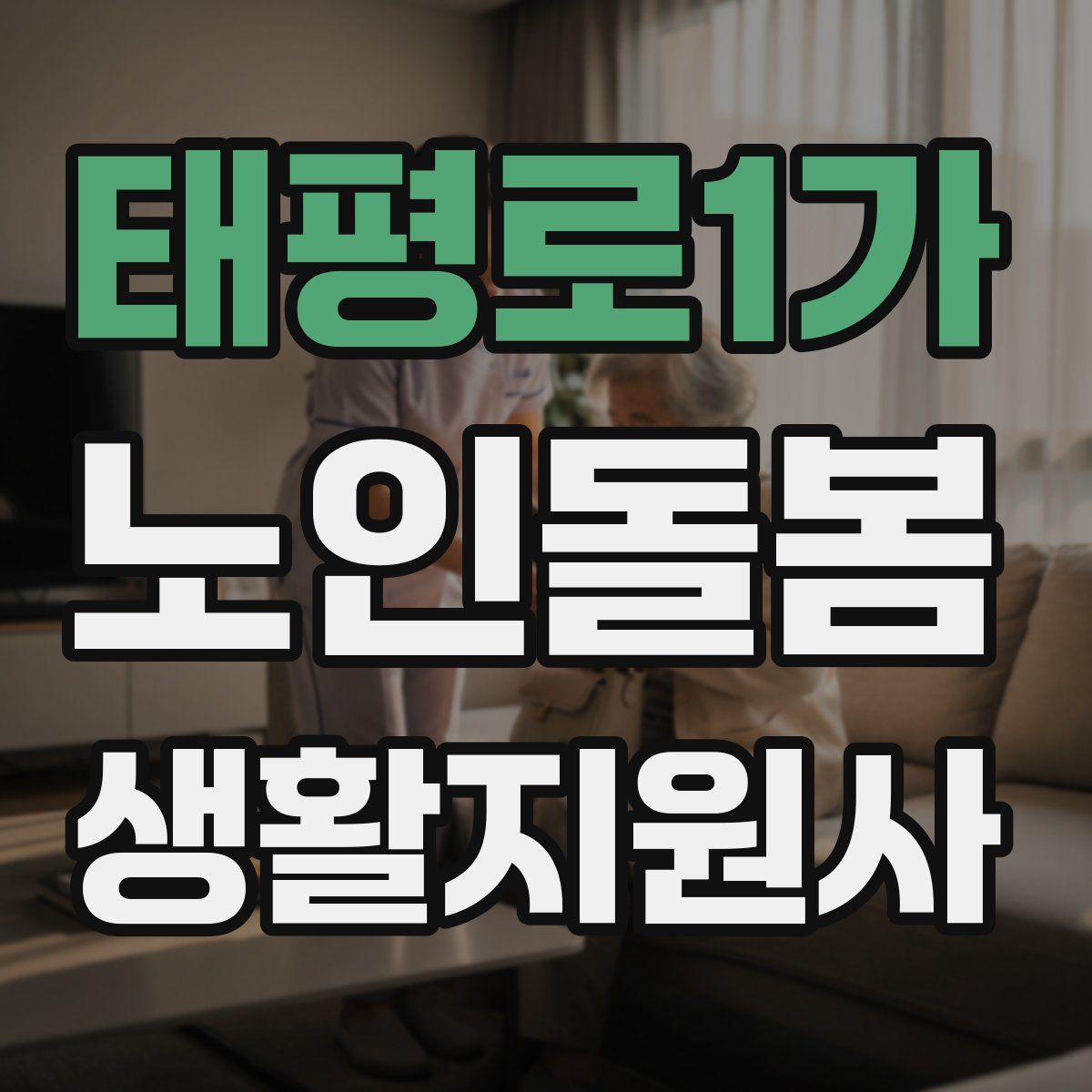 태평로1가 노인돌봄생활지원사 자격증