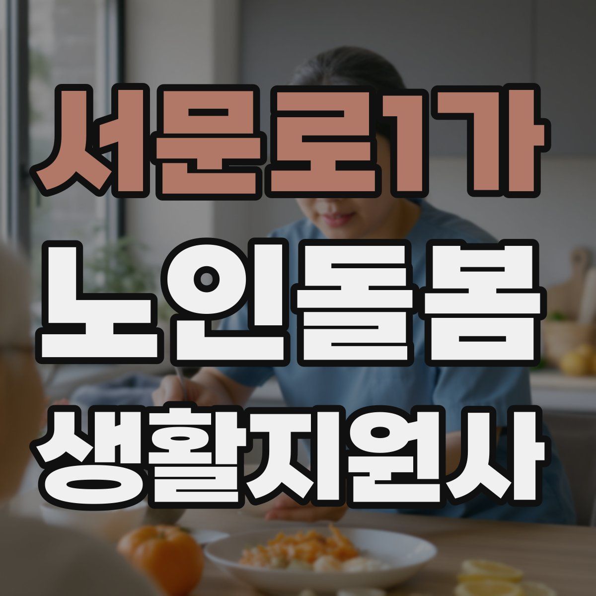 서문로1가 노인돌봄생활지원사 자격증