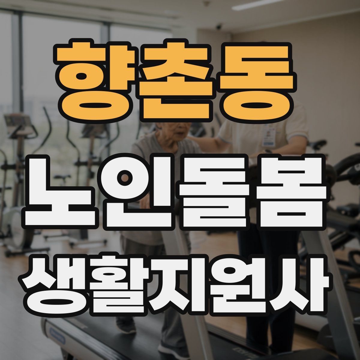 향촌동 노인돌봄생활지원사 자격증