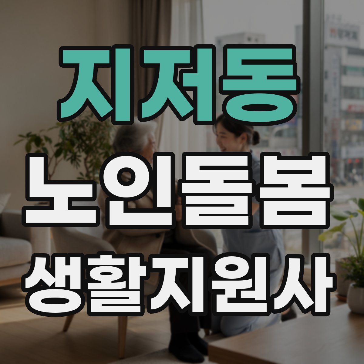 지저동 노인돌봄생활지원사 자격증