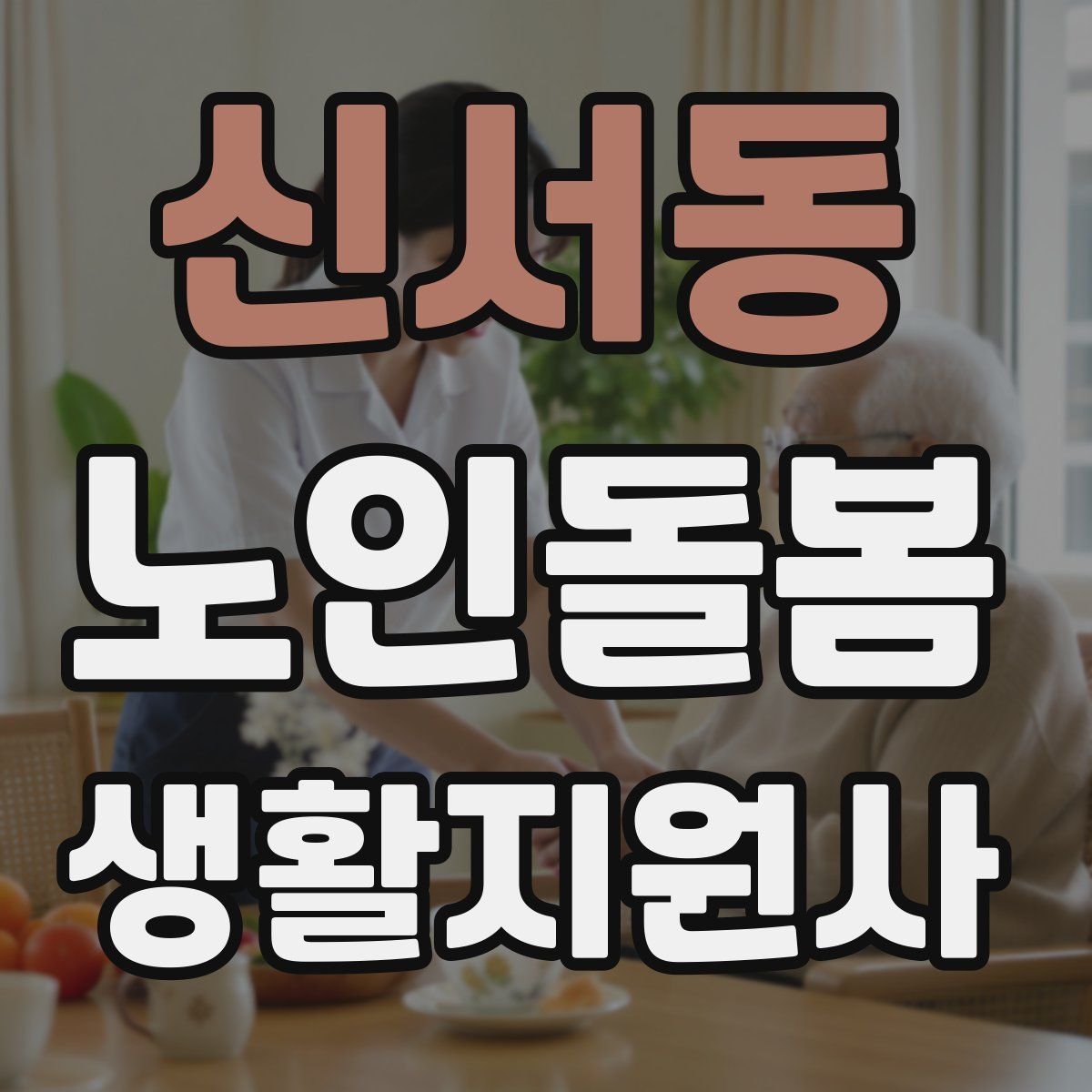 신서동 노인돌봄생활지원사 자격증