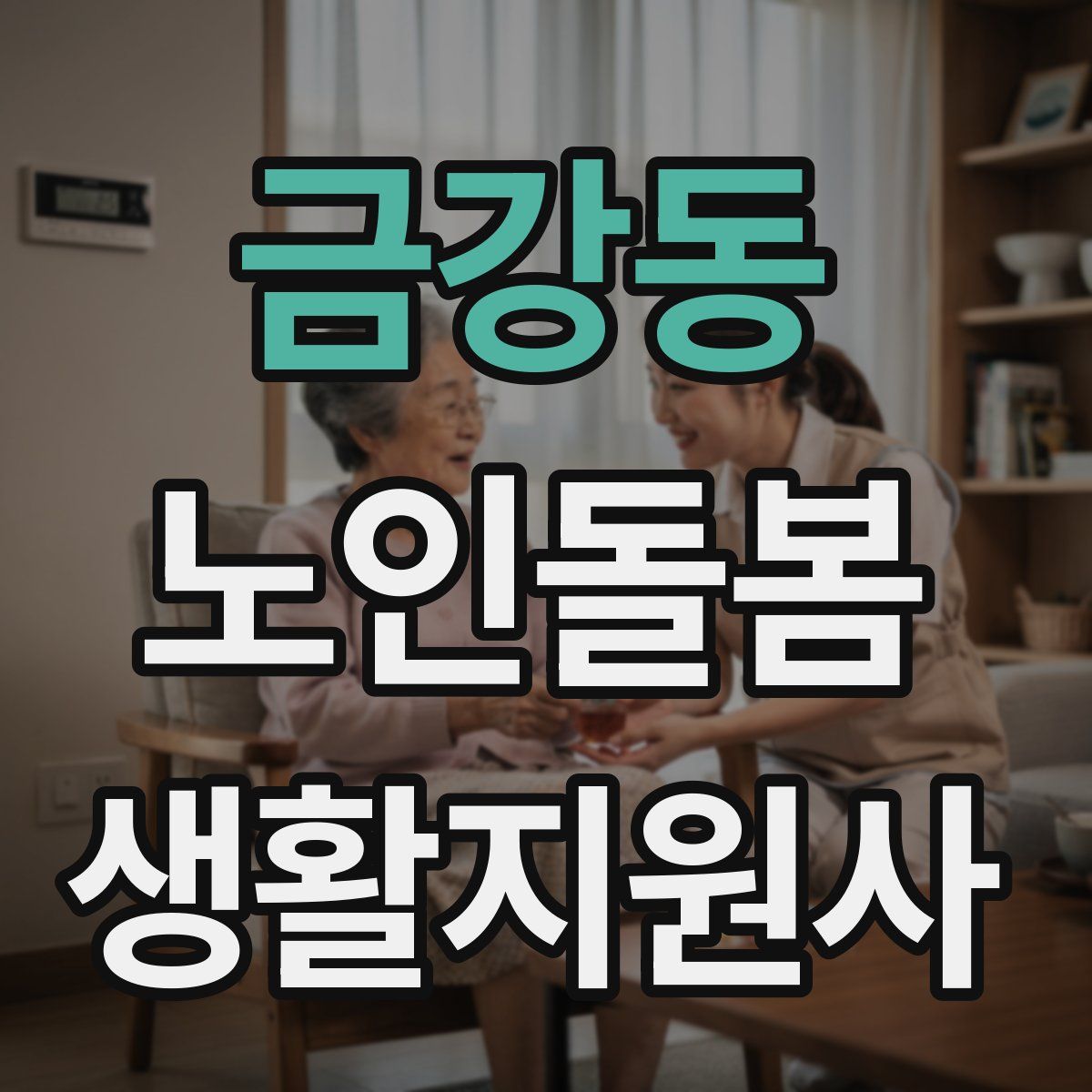 금강동 노인돌봄생활지원사 자격증