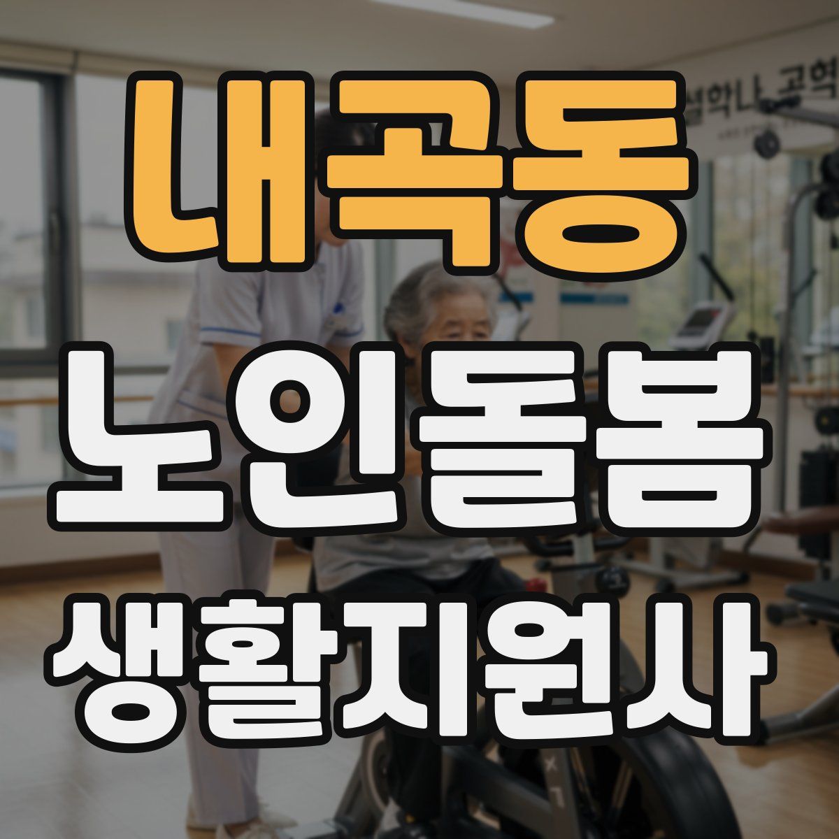 내곡동 노인돌봄생활지원사 자격증