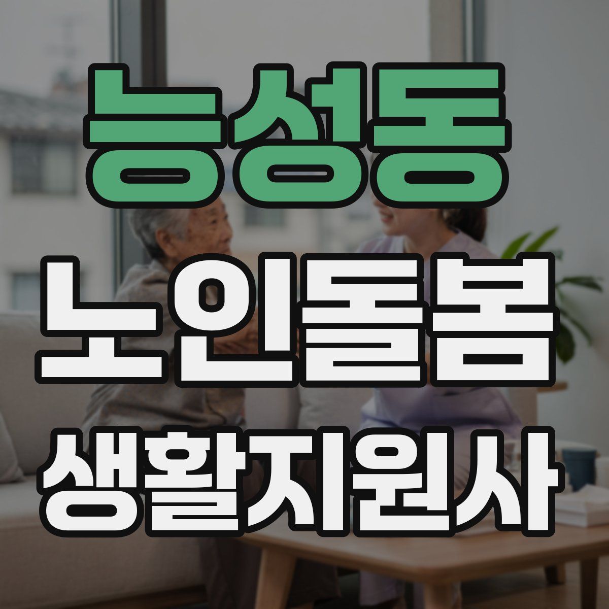 능성동 노인돌봄생활지원사 자격증