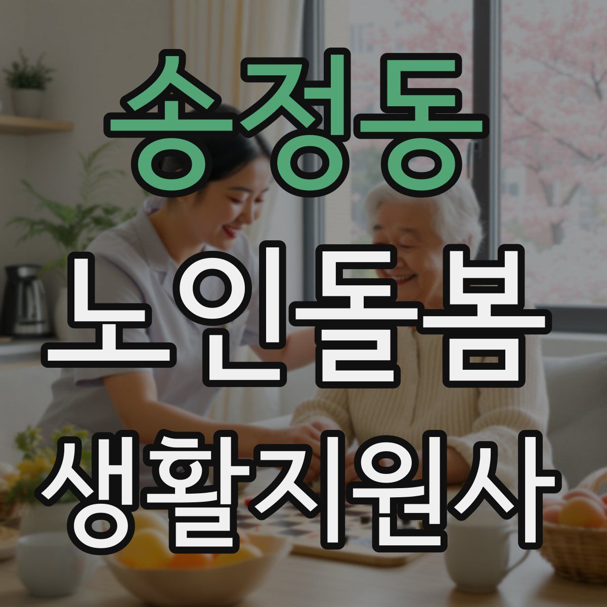 송정동 노인돌봄생활지원사 자격증