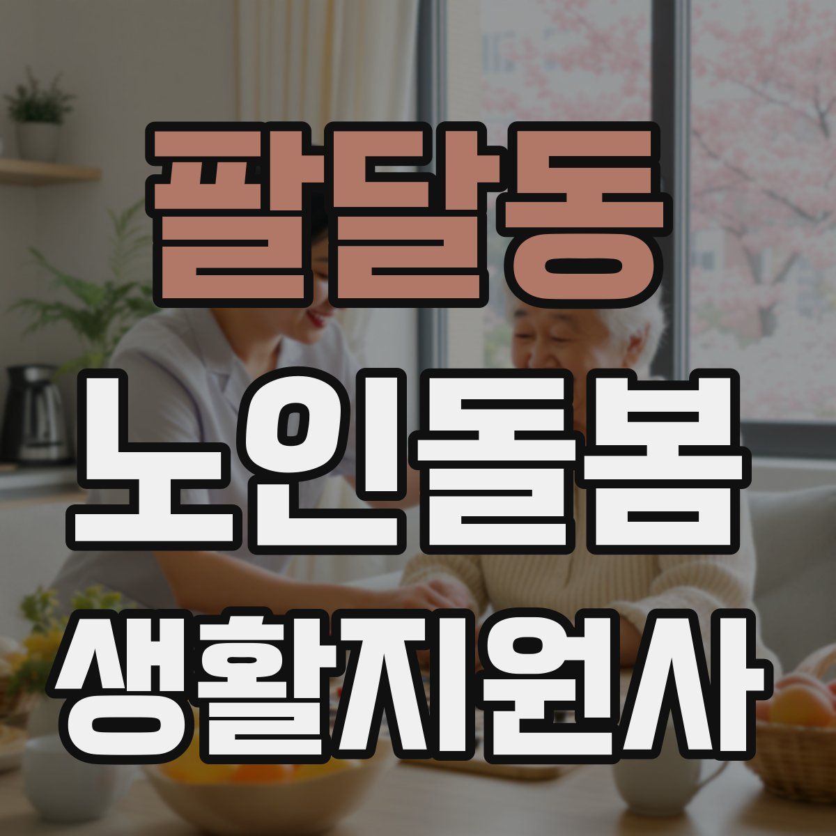팔달동 노인돌봄생활지원사 자격증