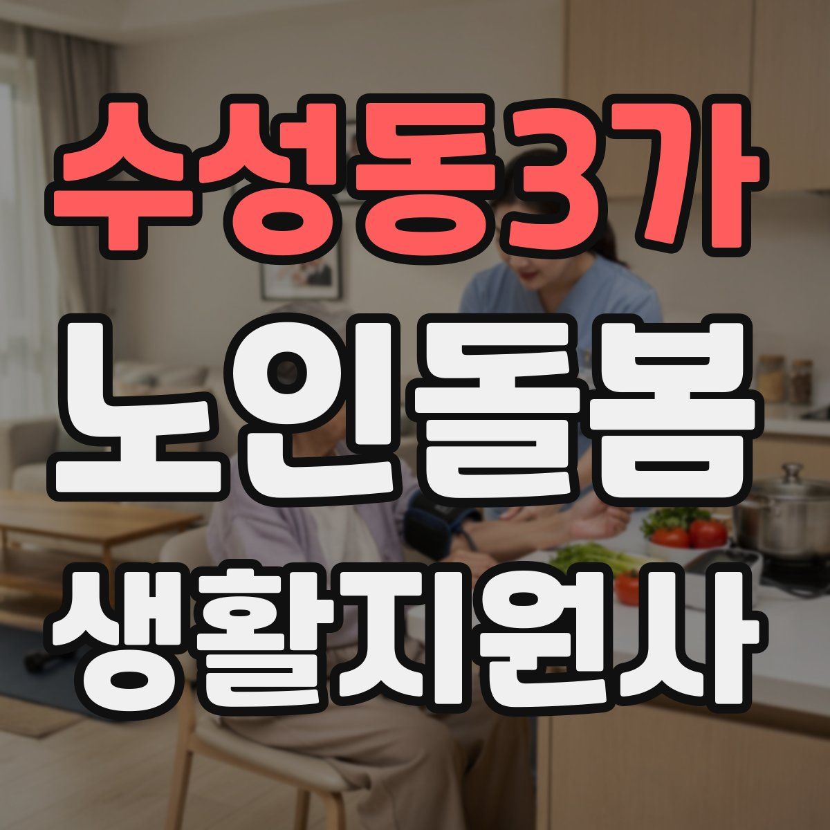 수성동3가 노인돌봄생활지원사 자격증