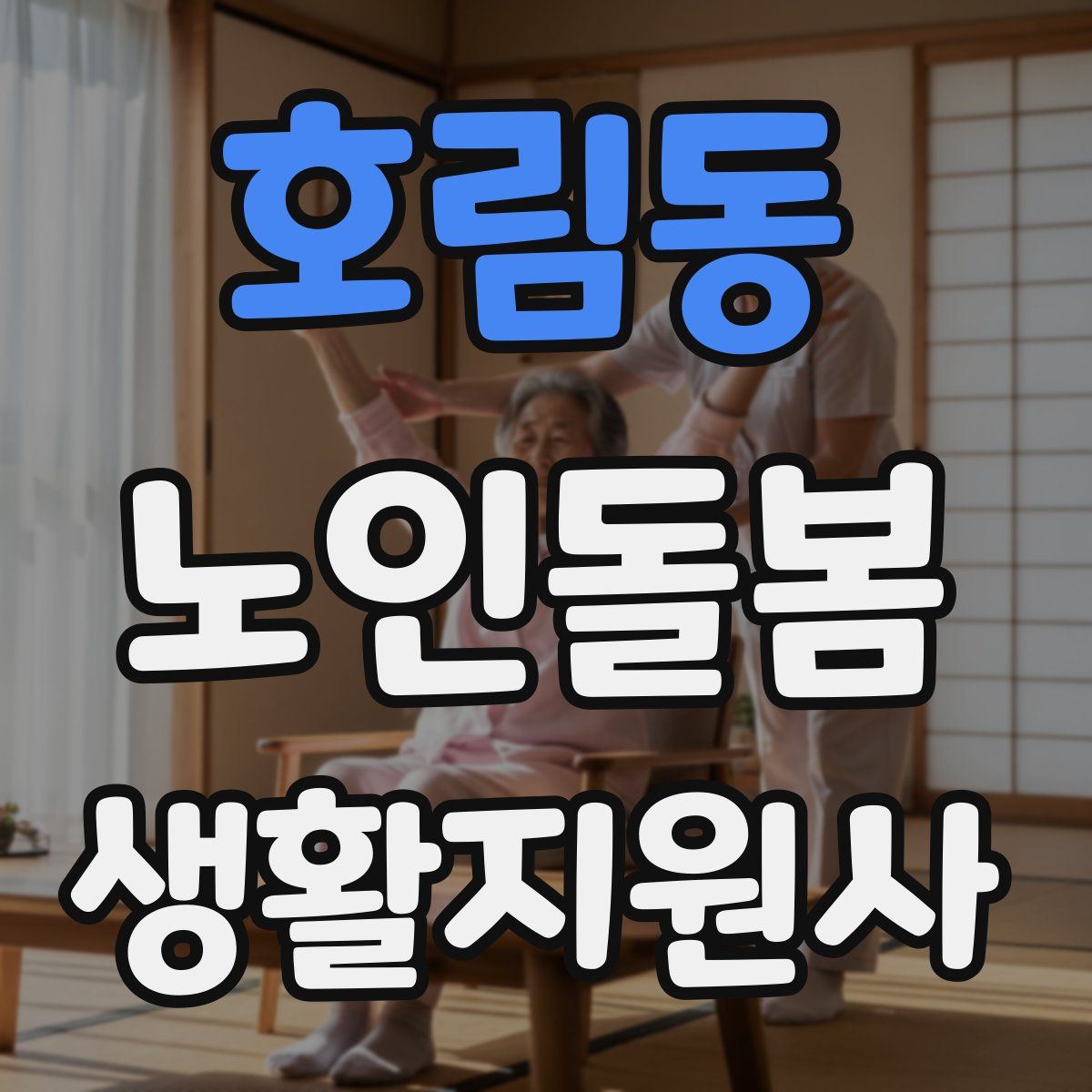 호림동 노인돌봄생활지원사 자격증