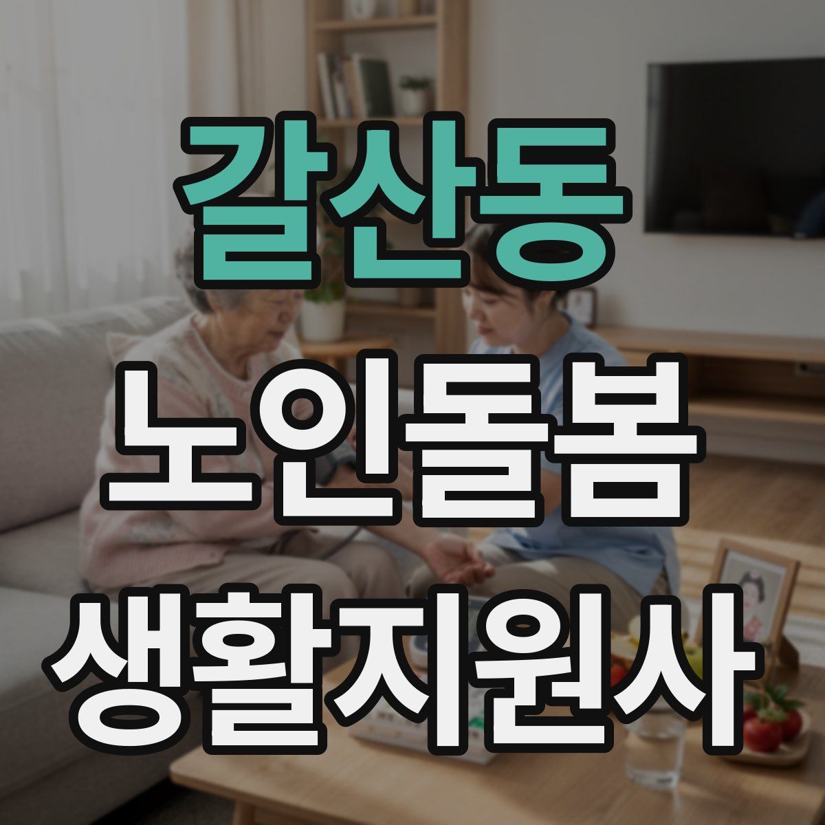 갈산동 노인돌봄생활지원사 자격증