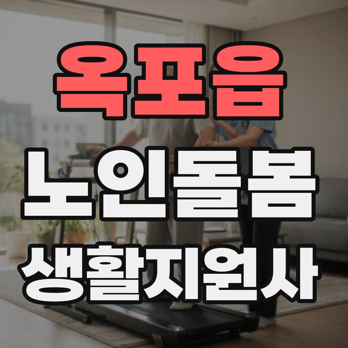 옥포읍 노인돌봄생활지원사 자격증