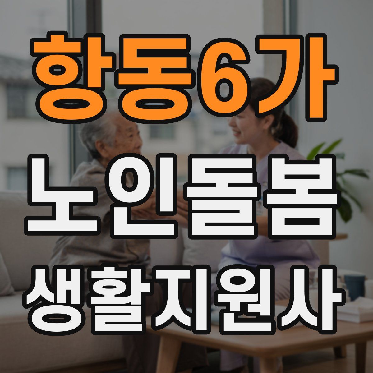 항동6가 노인돌봄생활지원사 자격증