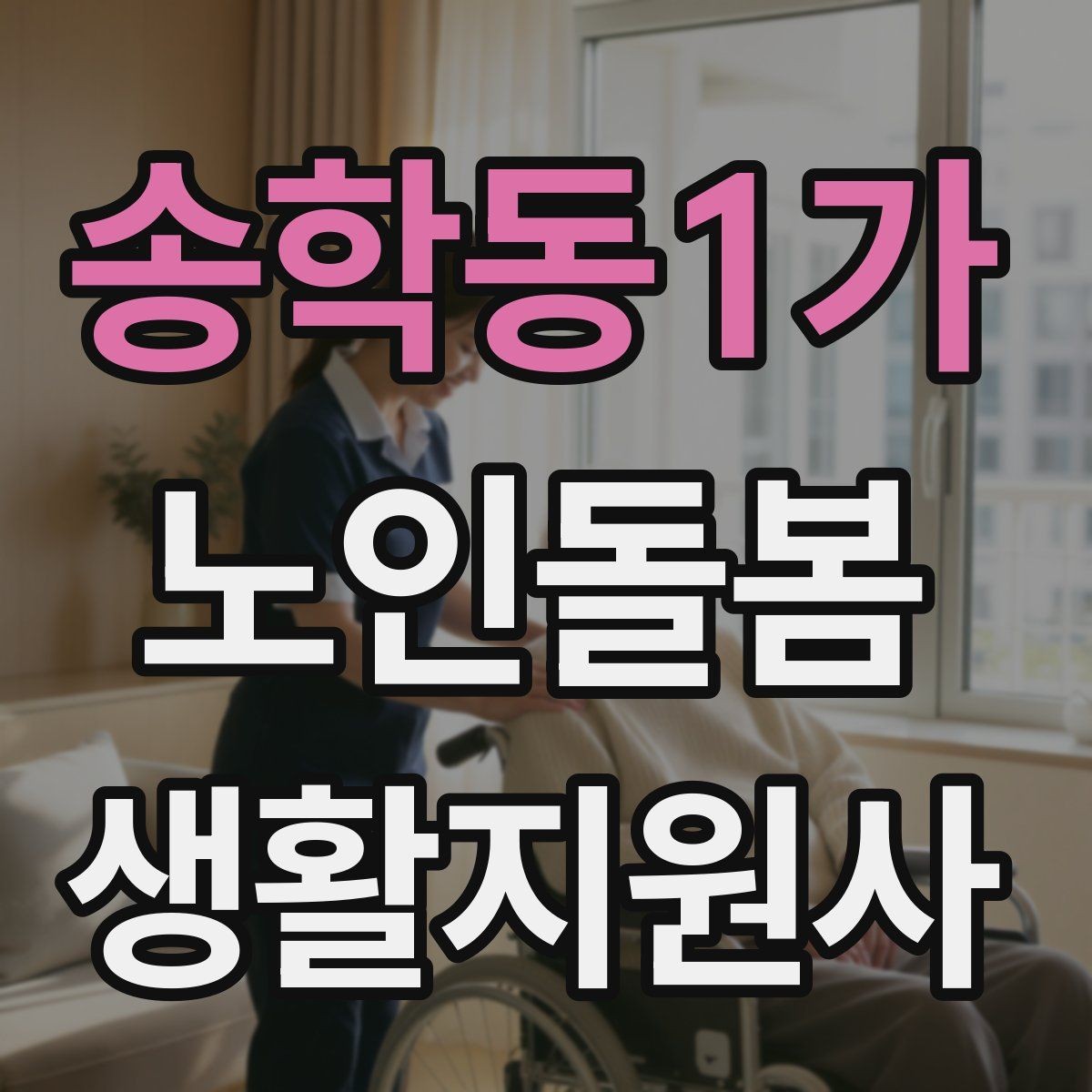 송학동1가 노인돌봄생활지원사 자격증 병원 일정이 있는 날 동행 준비