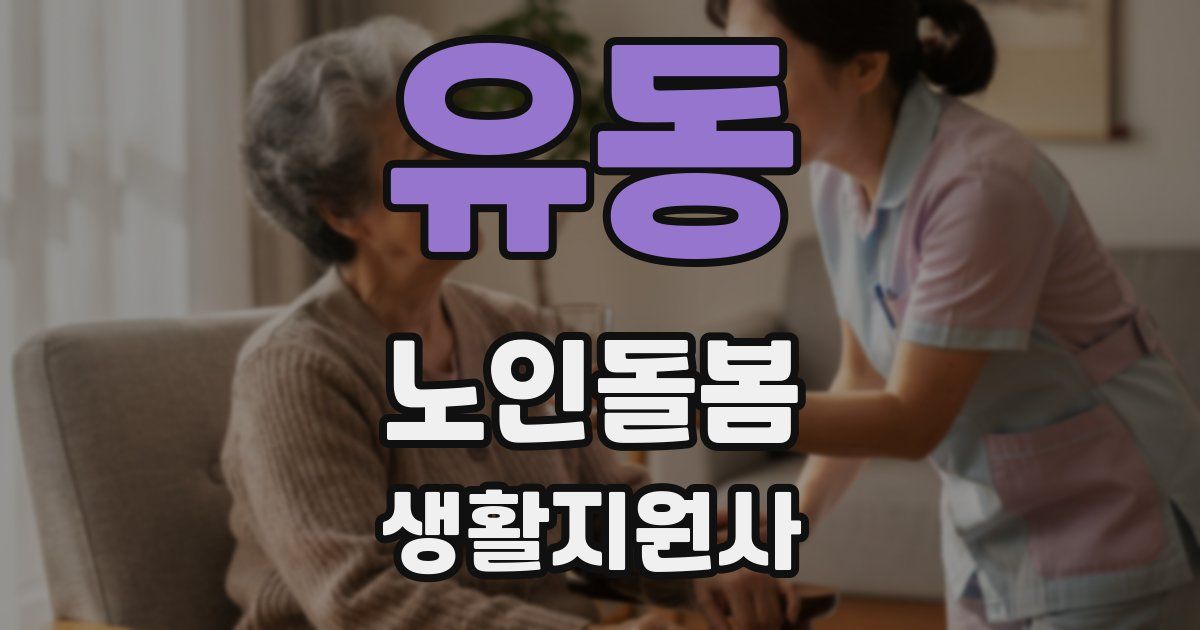유동 노인돌봄생활지원사 자격증
