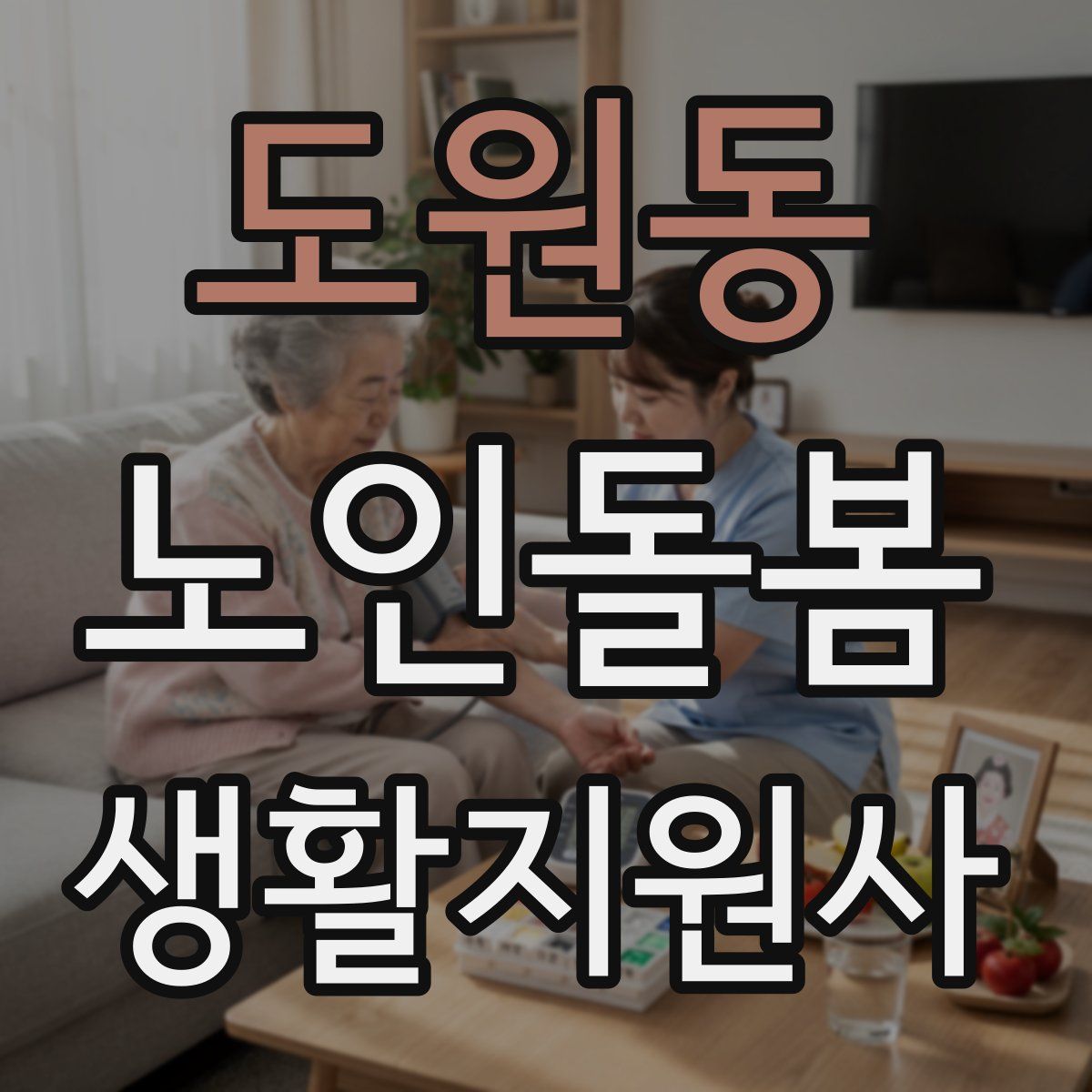 도원동 노인돌봄생활지원사 자격증
