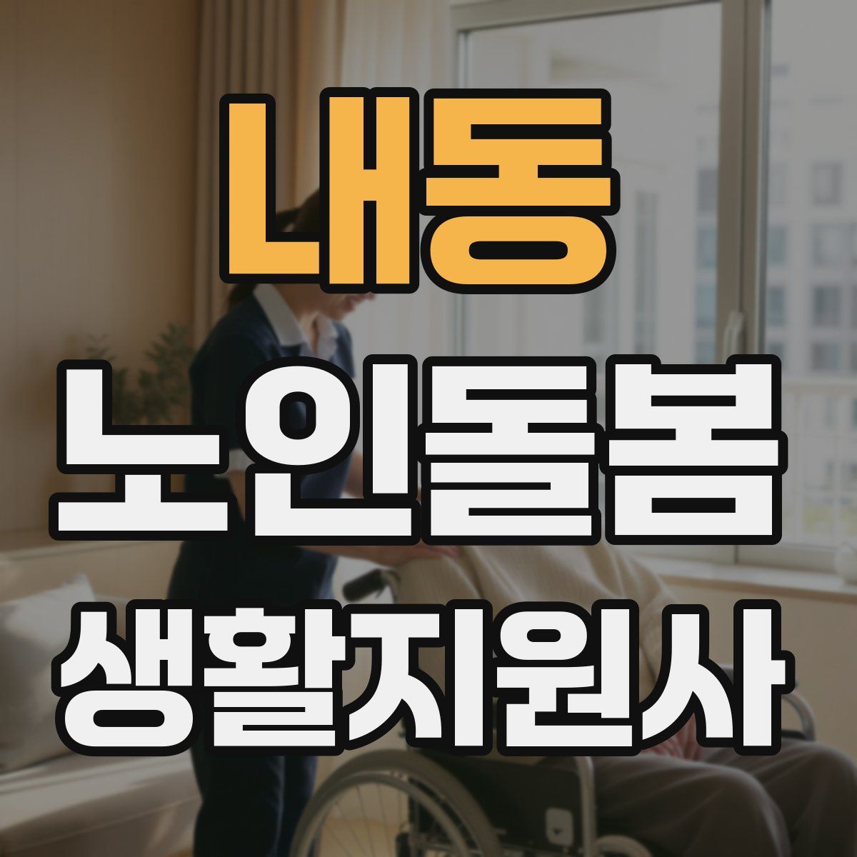 내동 노인돌봄생활지원사 자격증
