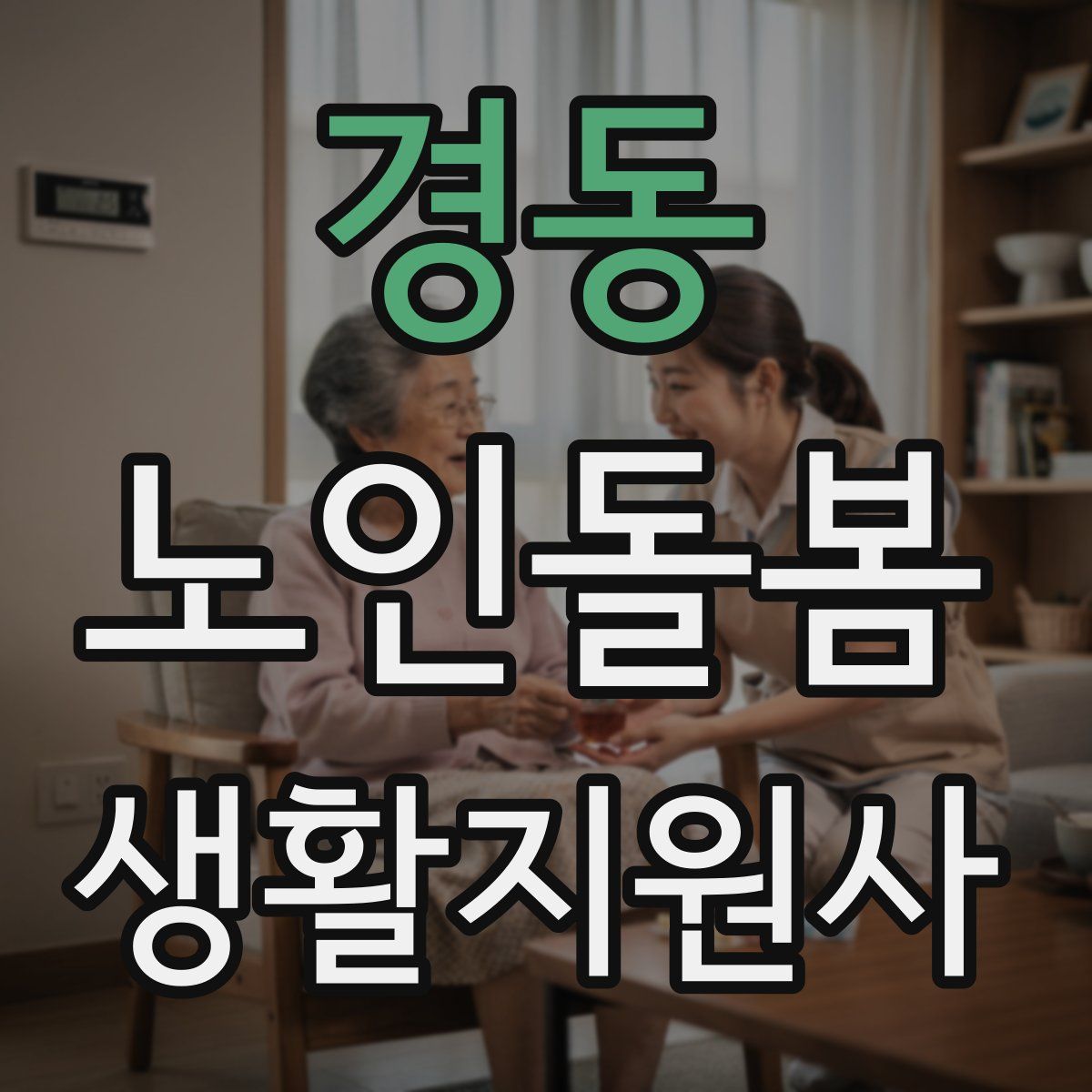 경동 노인돌봄생활지원사 자격증