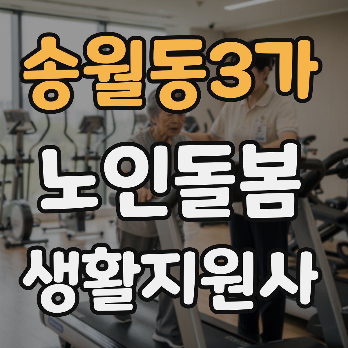 송월동3가 노인돌봄생활지원사 자격증