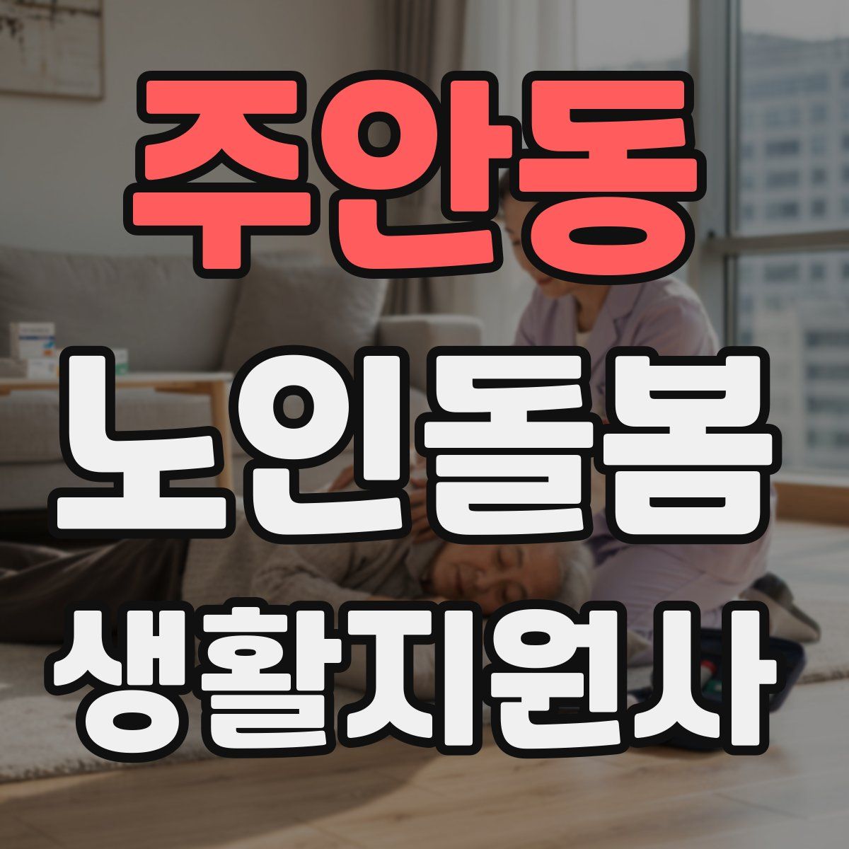 주안동 노인돌봄생활지원사 자격증