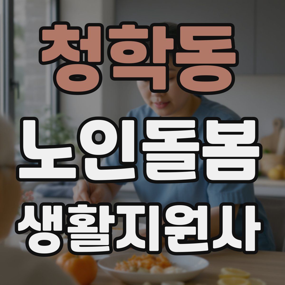 청학동 노인돌봄생활지원사 자격증