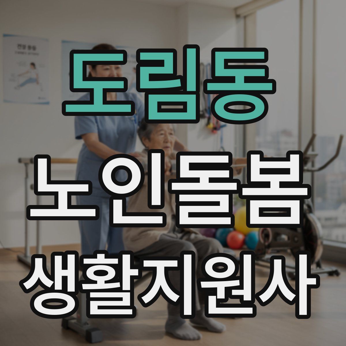 도림동 노인돌봄생활지원사 자격증