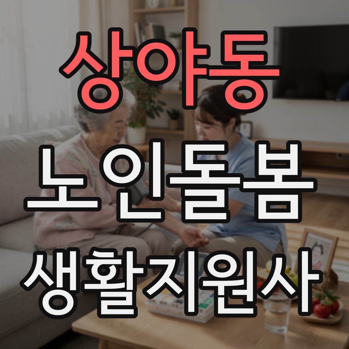 상야동 노인돌봄생활지원사 자격증