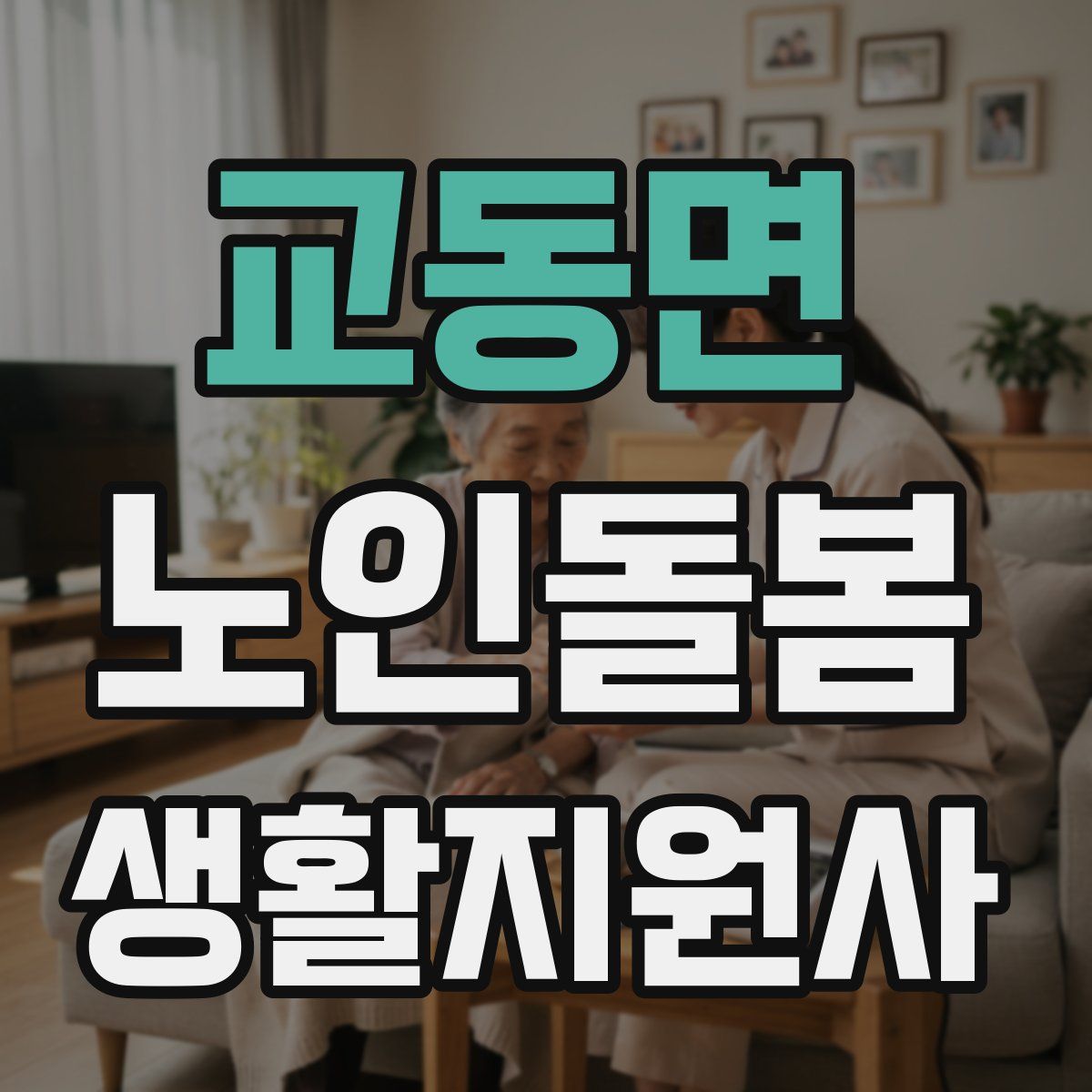 교동면 노인돌봄생활지원사 자격증