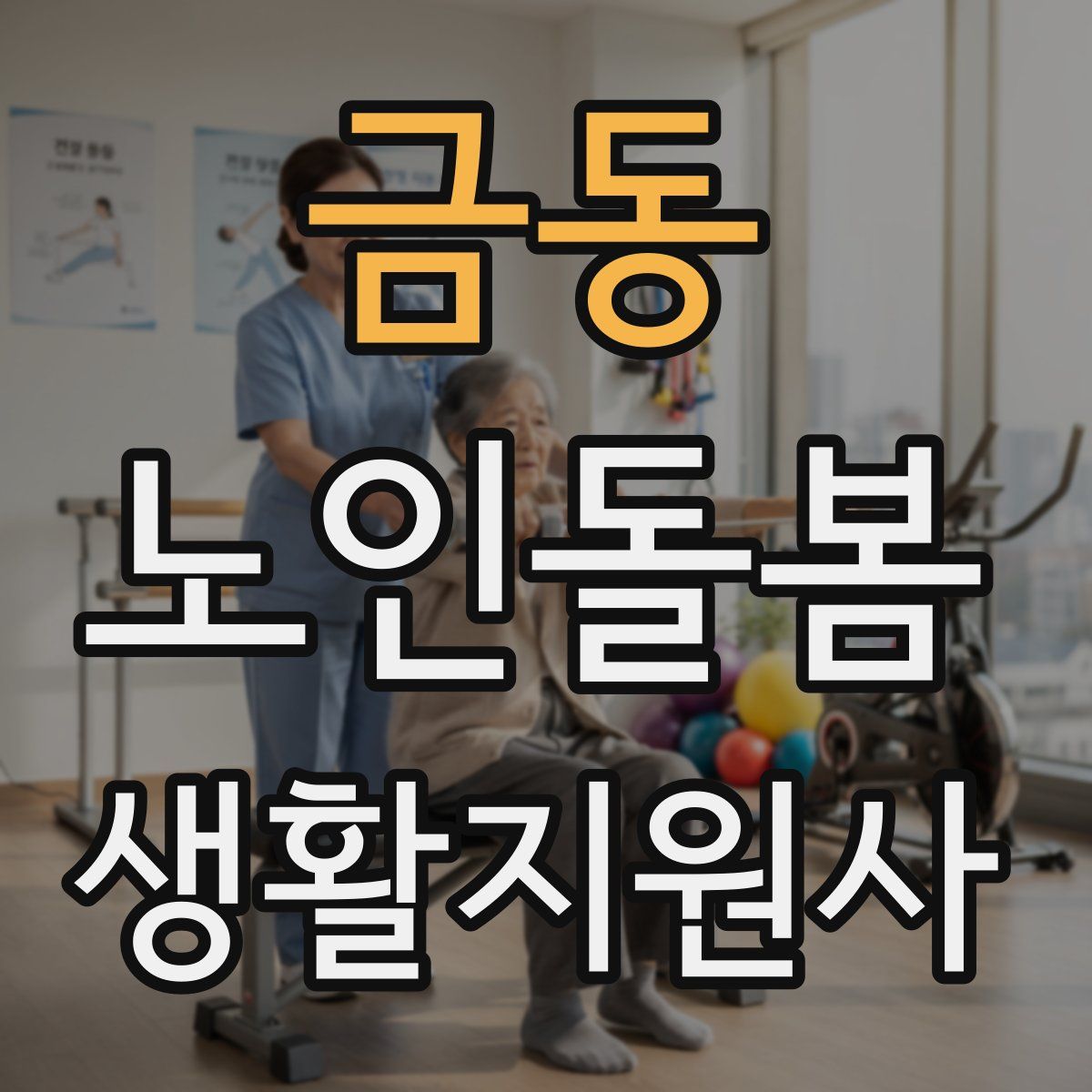 금동 노인돌봄생활지원사 자격증