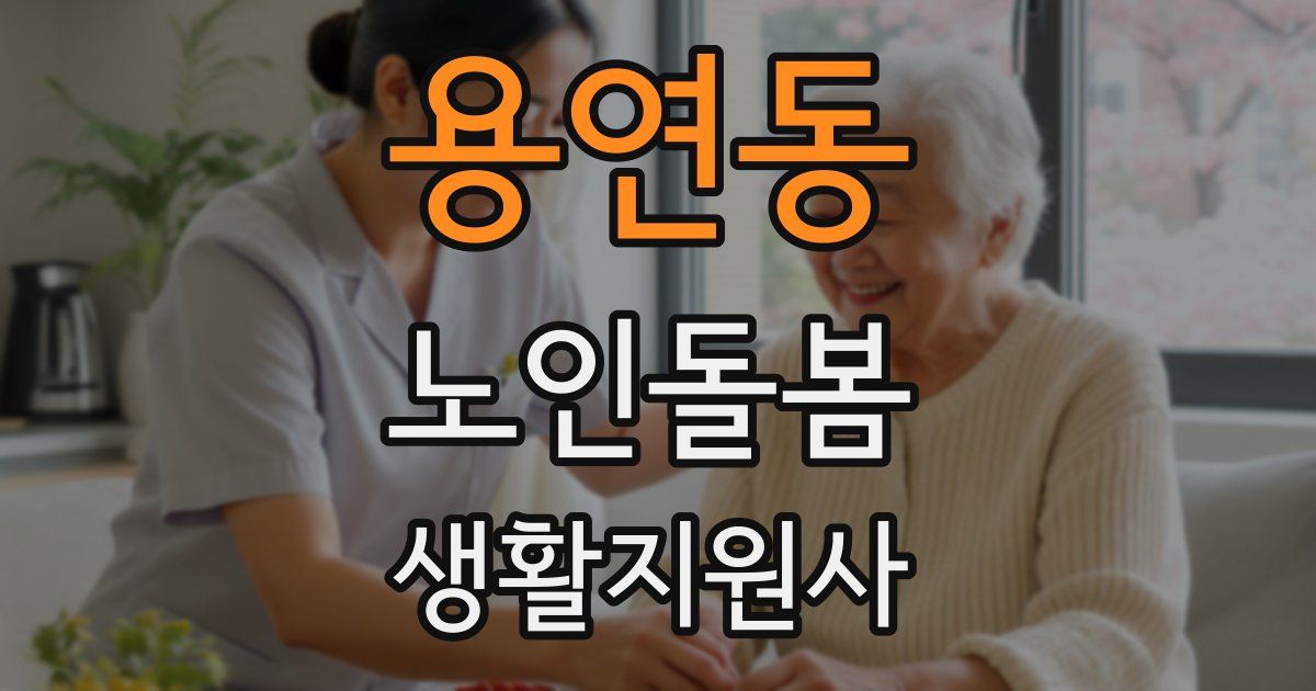 용연동 노인돌봄생활지원사 자격증