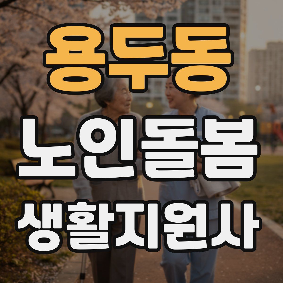 용두동 노인돌봄생활지원사 자격증