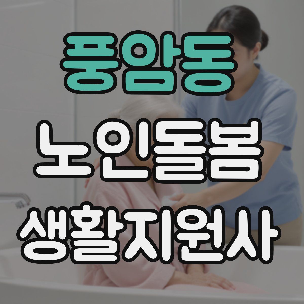 풍암동 노인돌봄생활지원사 자격증