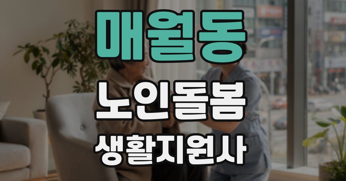 매월동 노인돌봄생활지원사 자격증