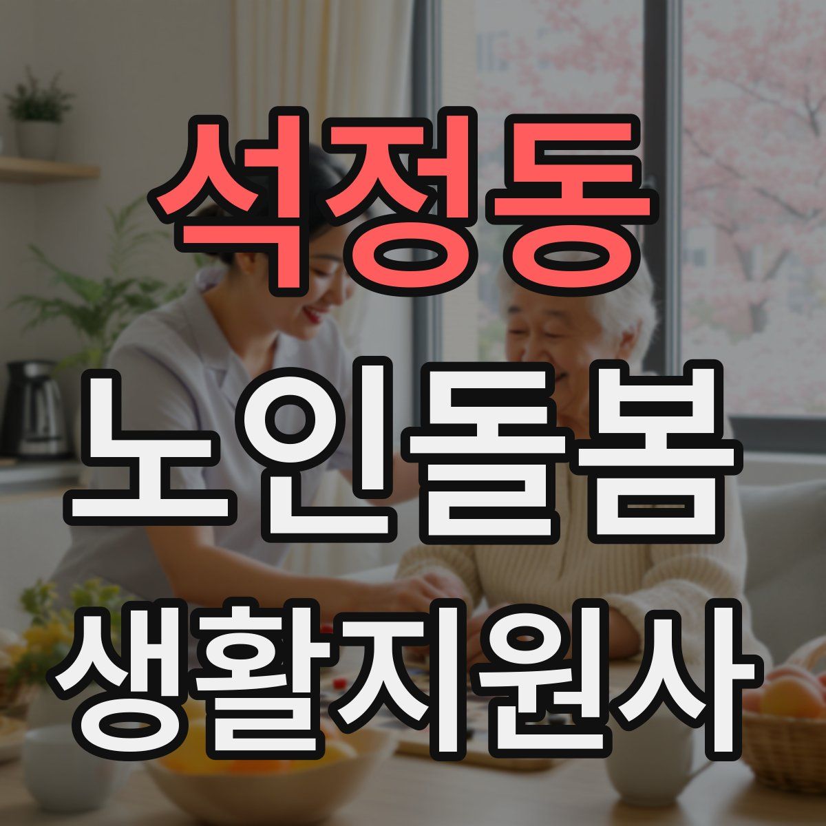 석정동 노인돌봄생활지원사 자격증