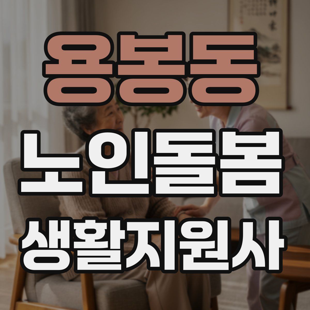 용봉동 노인돌봄생활지원사 자격증
