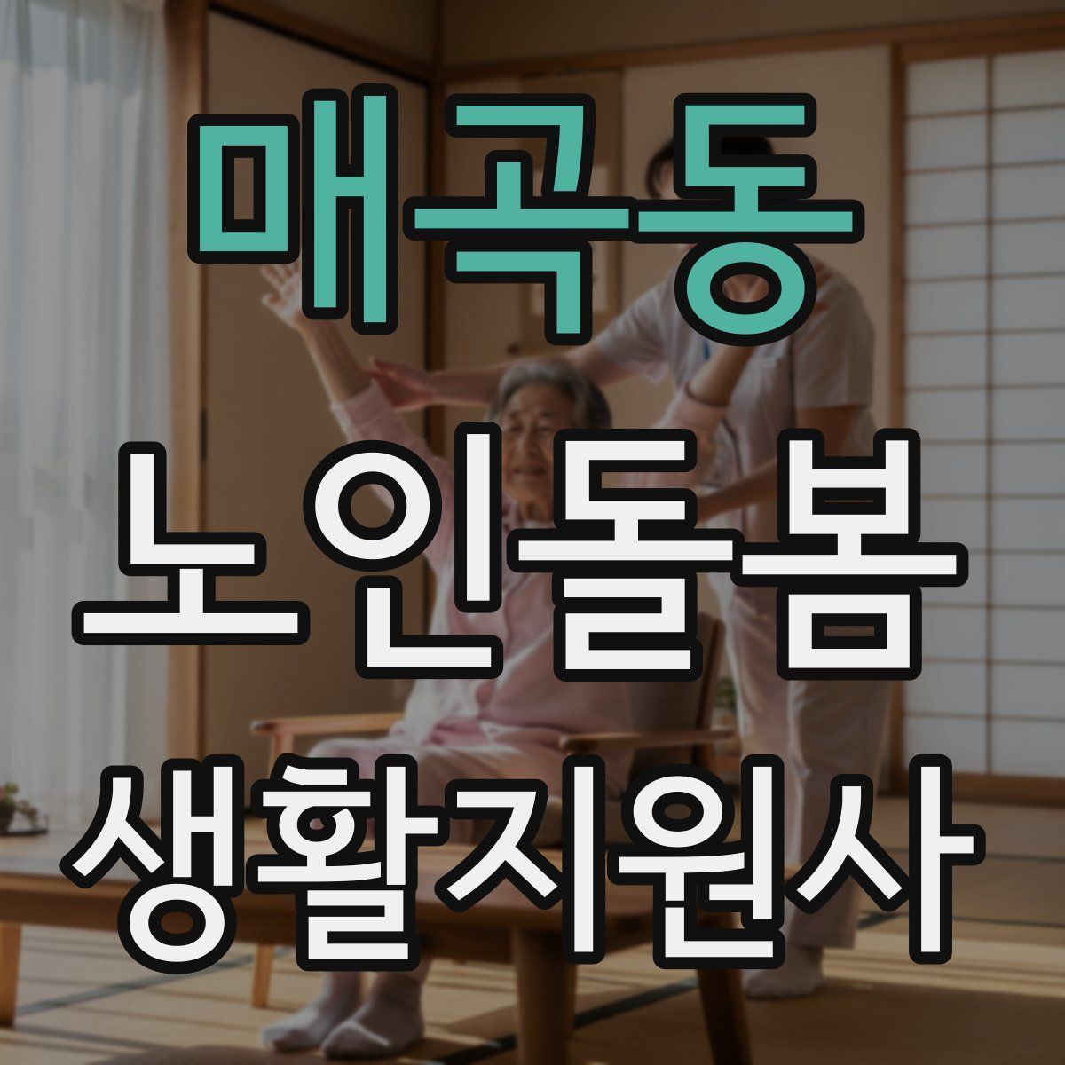 매곡동 노인돌봄생활지원사 자격증