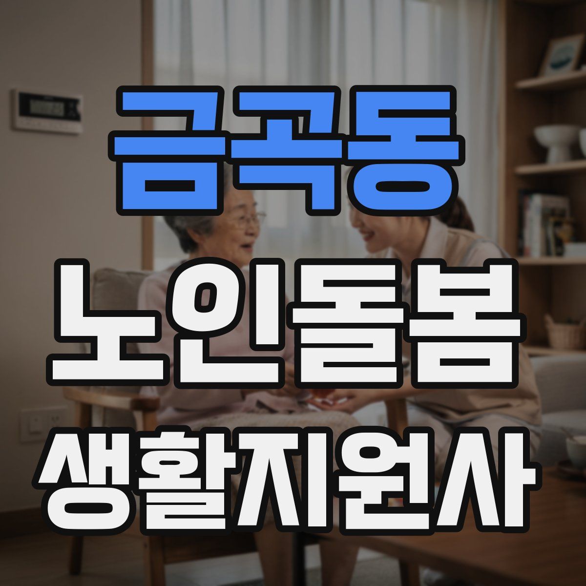 금곡동 노인돌봄생활지원사 자격증