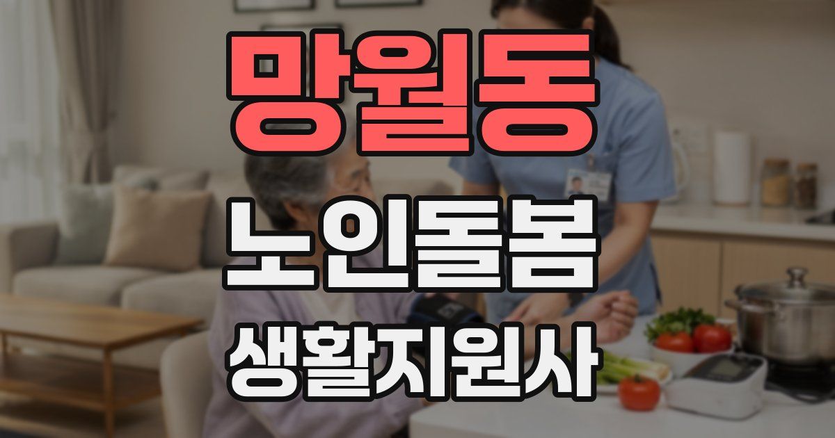망월동 노인돌봄생활지원사 자격증