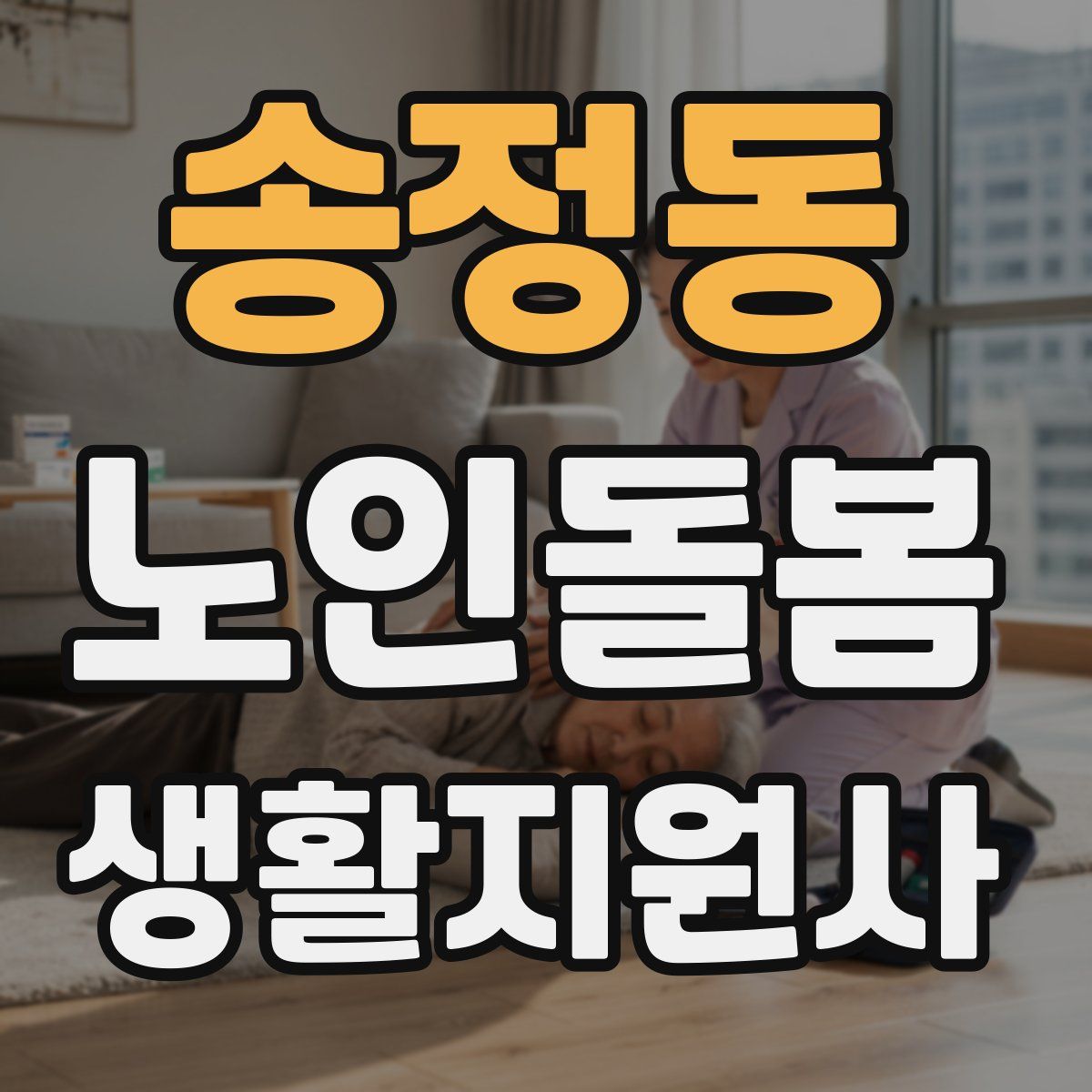 송정동 노인돌봄생활지원사 자격증