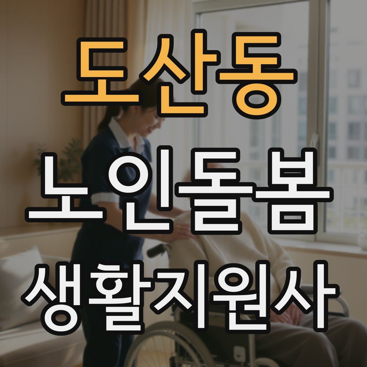 도산동 노인돌봄생활지원사 자격증 나에게 맞는 활동 스타일 찾기