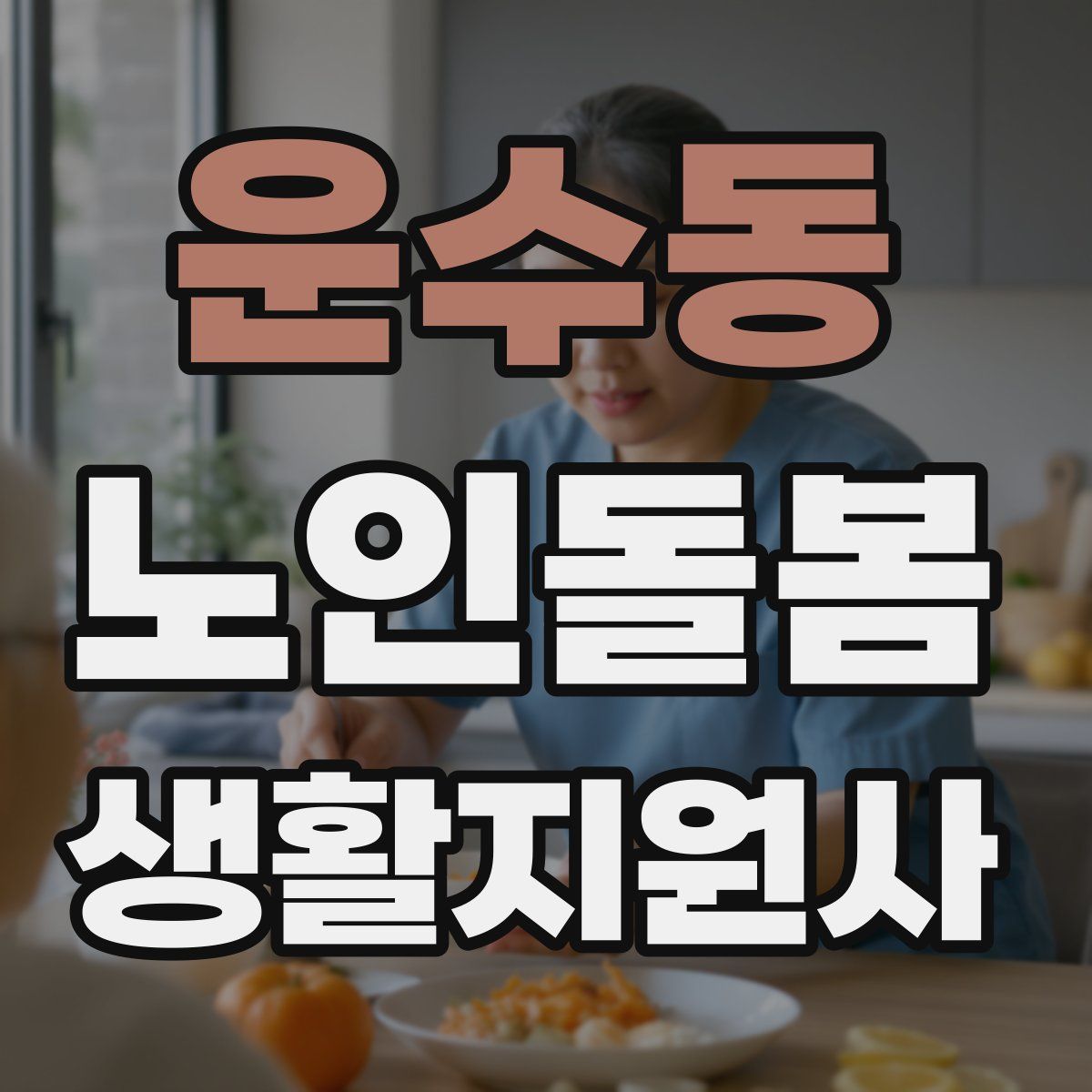 운수동 노인돌봄생활지원사 자격증
