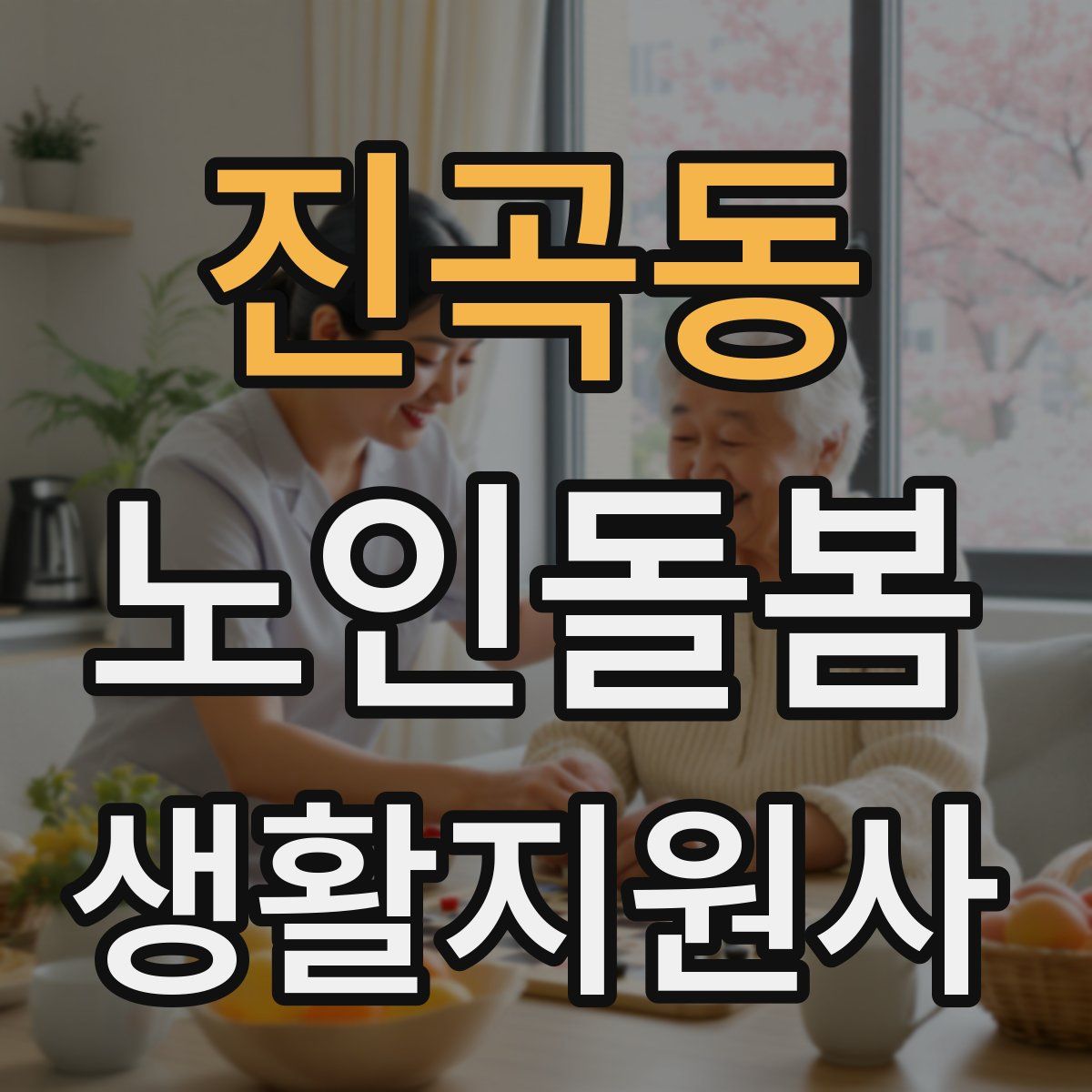 진곡동 노인돌봄생활지원사 자격증