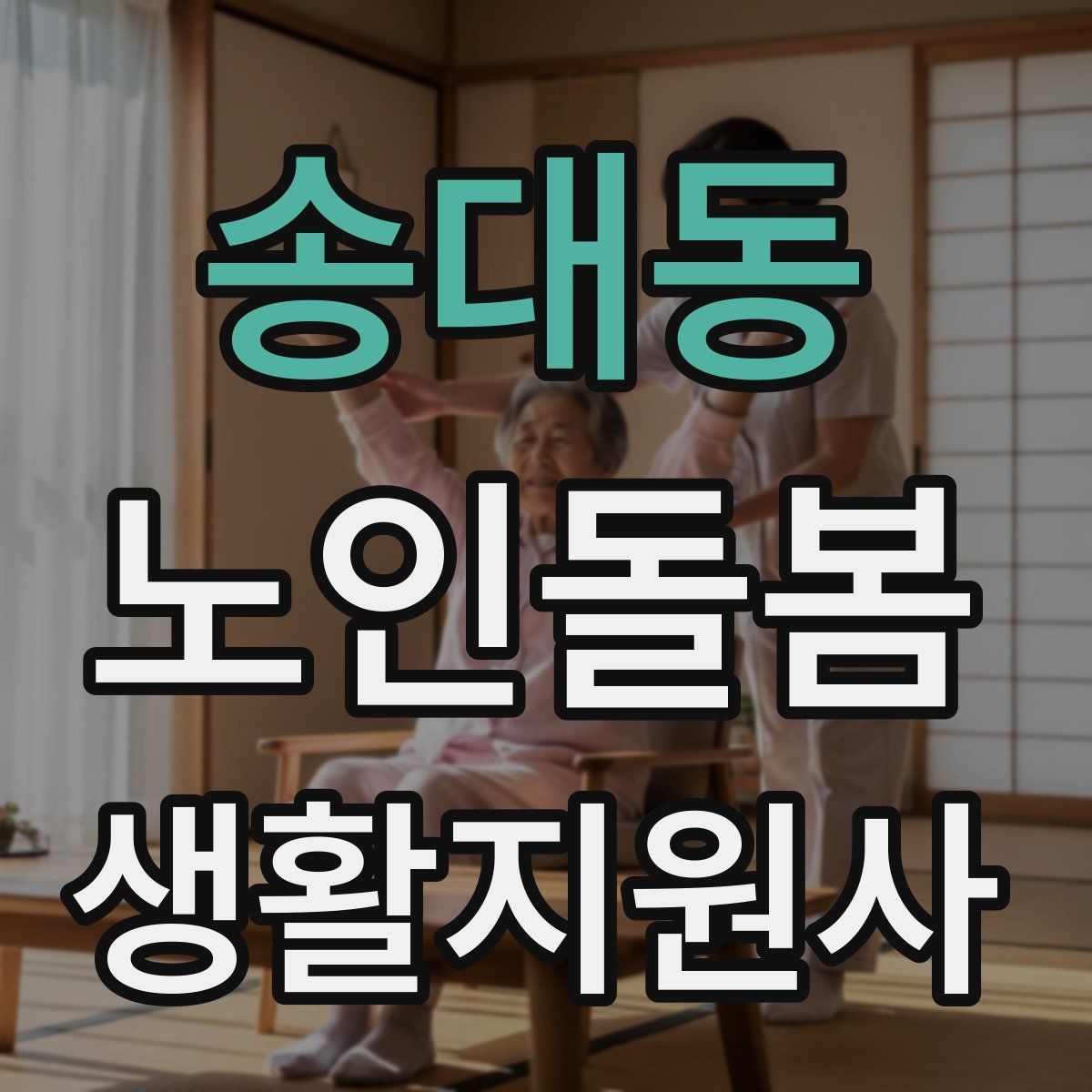 송대동 노인돌봄생활지원사 자격증