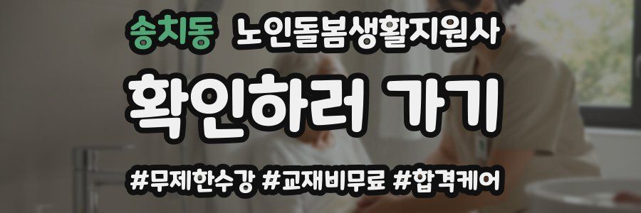송치동 노인돌봄생활지원사 자격증