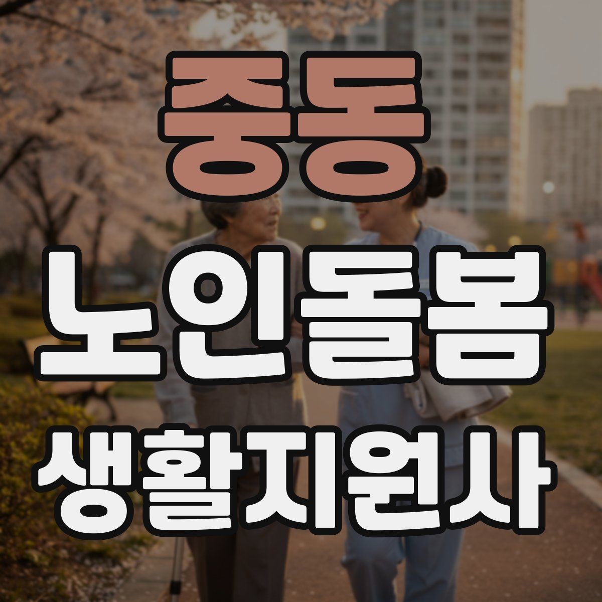 중동 노인돌봄생활지원사 자격증 의료행위와 돌봄 지원의 구분 정리