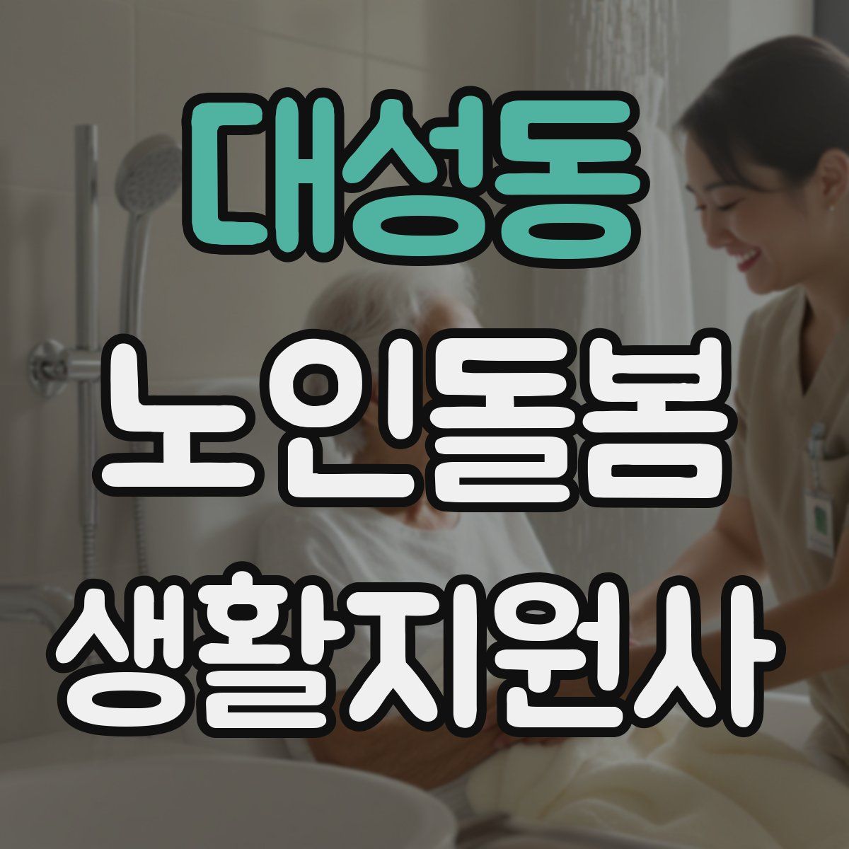 대성동 노인돌봄생활지원사 자격증
