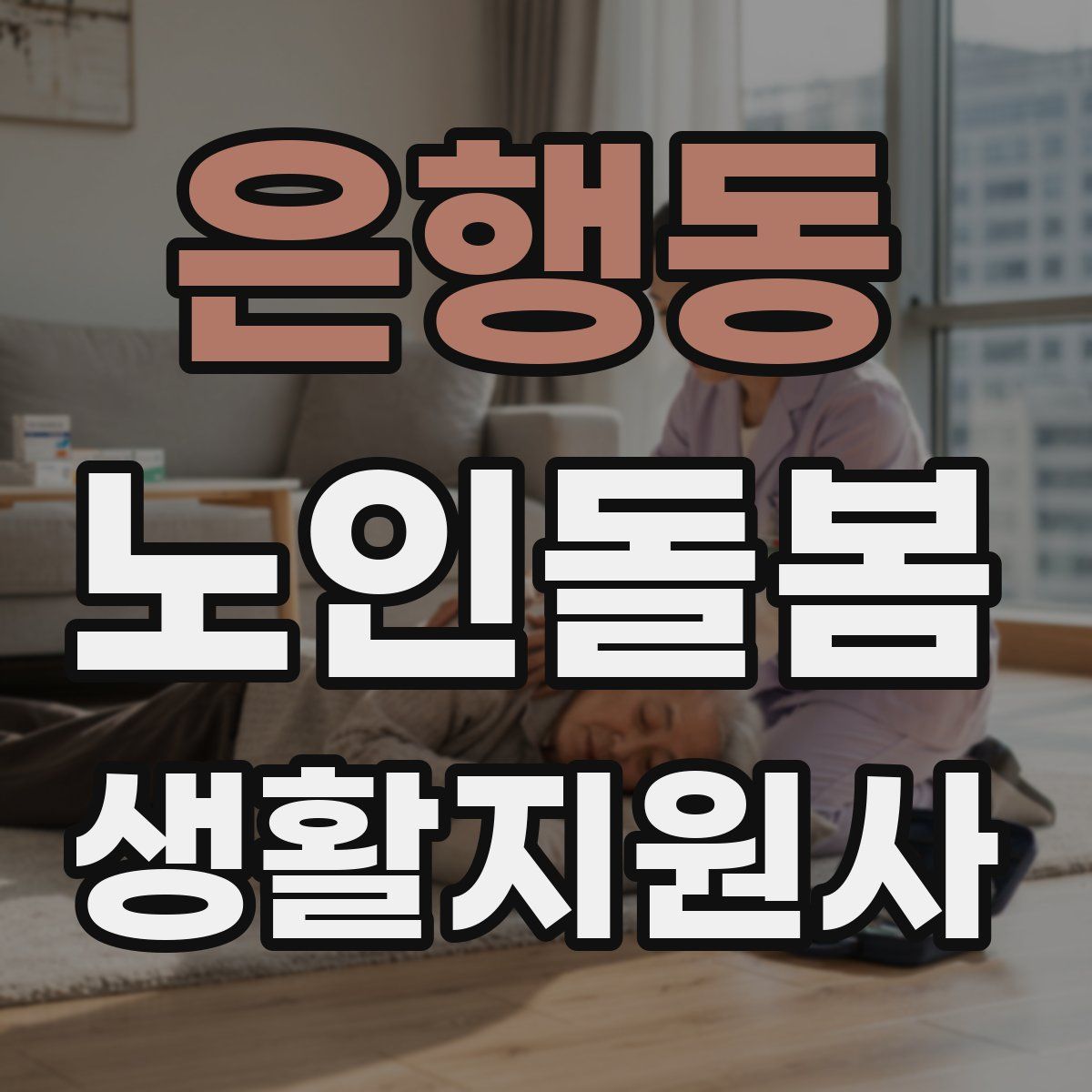 은행동 노인돌봄생활지원사 자격증