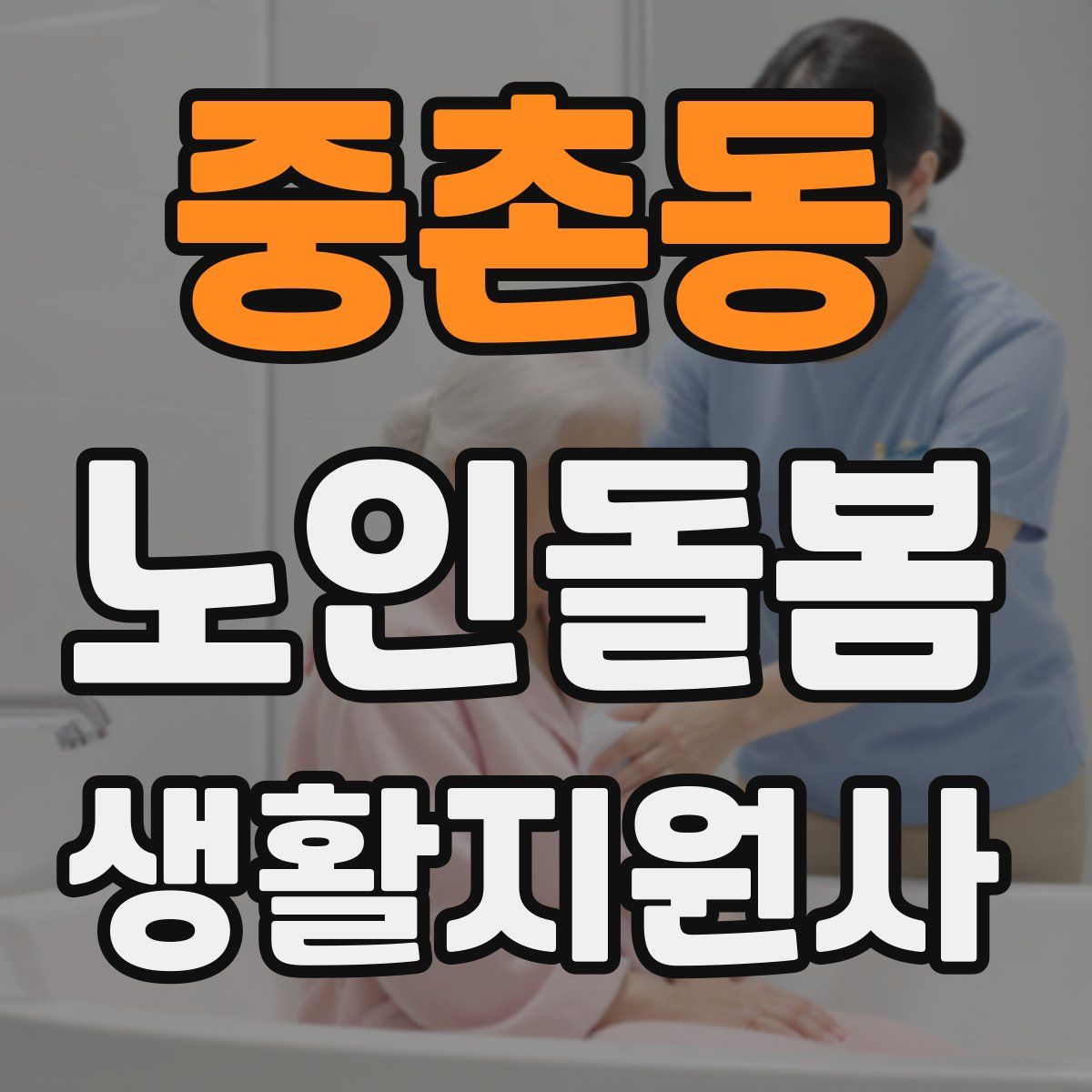 중촌동 노인돌봄생활지원사 자격증